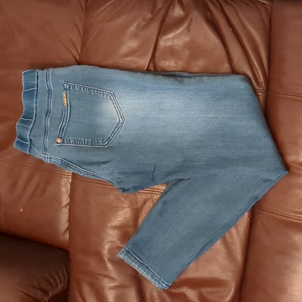 Bebe Blue Pull Up leggings size 27